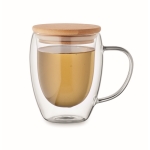 Double-walled cup made of borosilicate glass, 250 ml transparent colour second view