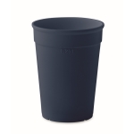 Single wall reusable cup made from recycled PP, 250 ml navy-blue colour