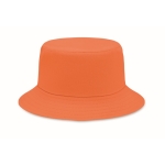 Bucket hat made of cotton, 260 g/m2 orange colour