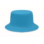 Bucket hat made of cotton, 260 g/m2 turquoise colour