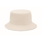 Bucket hat made of cotton, 260 g/m2 beige colour