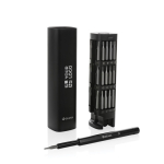 Precision screwdriver set, 56 pieces for electronics black colour