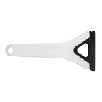 3-in-1 ice scraper in recycled plastic with multiple functions white colour