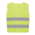 Kids' reflective vest with safety logo, RPET, size S yellow colour