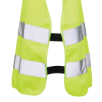 Kids' reflective vest with safety logo, RPET, size S yellow colour