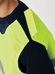 Kids' reflective vest with safety logo, RPET, size S yellow colour