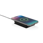 3-in-1 foldable wireless charger with vertical magnetic stand black colour