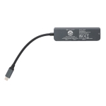 Recycled aluminium hub with multiple ports and HDMI input grey colour