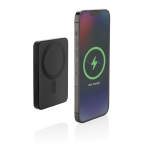 Wireless power bank with magnet and energy indicator, 5,000 mAh black colour