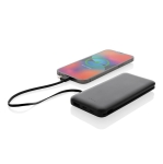 Power bank with energy indicators and type-C cable, 10,000 mAh black colour