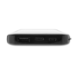 Power bank with energy indicators and type-C cable, 10,000 mAh black colour