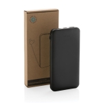 Power bank with energy indicators and type-C cable, 10,000 mAh black colour