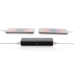 Corporate pocket power bank for multiple devices, 20,000 mAh black colour