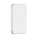 Magnetic power bank with ultra-fast charging, 5,000 mAh silver colour