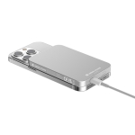 Magnetic power bank with ultra-fast charging, 5,000 mAh silver colour