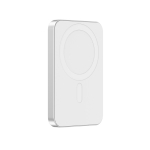 2-in-1 power bank with magnet and watch charger, 5,000 mAh silver colour