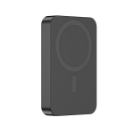 Magnetic phone power bank with type-C port, 10,000 mAh black colour