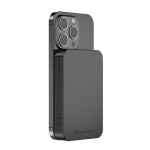 Magnetic phone power bank with type-C port, 10,000 mAh black colour