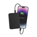 Magnetic phone power bank with type-C port, 10,000 mAh black colour