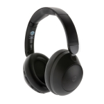 Foldable headphones with noise cancellation and soft cushions black colour