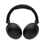 Foldable headphones with noise cancellation and soft cushions black colour