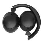 Foldable headphones with noise cancellation and soft cushions black colour