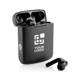 Wireless headphones with solar charging and BT 5.3 black colour