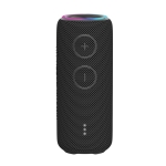 Waterproof wireless speaker with dual subwoofers, 30 W black colour