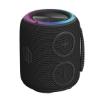 Waterproof wireless speaker with dual subwoofers, 16 W black colour