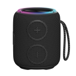 Waterproof wireless speaker with dual subwoofers, 16 W black colour
