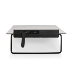 RPET cooler bag with solar panel, holds up to 24 cans black colour