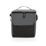 RPET cooler bag with front pocket, holds up to 12 cans grey colour