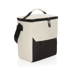 RPET cooler bag with front pocket, holds up to 12 cans off white colour