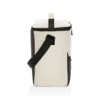 RPET cooler bag with front pocket, holds up to 12 cans off white colour