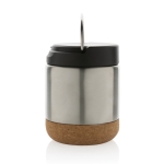 Leakproof recycled stainless steel thermal lunchbox, 400 ml silver colour
