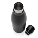 Recycled stainless steel bottle for cold drinks, 500 ml black colour