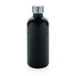 Leakproof recycled stainless steel bottle, 800 ml black colour