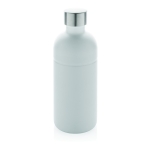 Leakproof recycled stainless steel bottle, 800 ml white colour