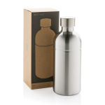 Leakproof recycled stainless steel bottle, 800 ml silver colour