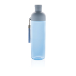 RPET bottle with detachable lid and carry handle, 600 ml blue colour second view