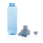 RPET bottle with detachable lid and carry handle, 600 ml blue colour fifth view