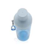 RPET bottle with detachable lid and carry handle, 600 ml blue colour sixth view