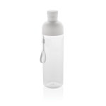 RPET bottle with detachable lid and carry handle, 600 ml white colour