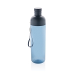 RPET bottle with detachable lid and carry handle, 600 ml navy-blue colour