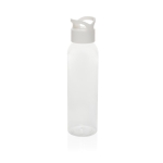 RPET gym bottle with screw cap, 650 ml white colour