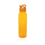 RPET gym bottle with screw cap, 650 ml orange colour