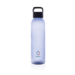RPET gym bottle with screw cap, 650 ml navy-blue colour