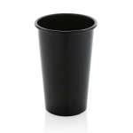 Single-wall cup in recycled aluminium for drinks, 450 ml black colour