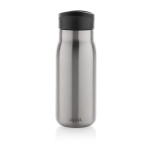 Mini bottle with leakproof cap and carry handle, 150 ml silver colour