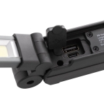 Rotating work light in recycled plastic with 360° magnet black colour